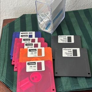 ♦️3 for $15 Imation 3.5 HD 1.44MB Pre-Formatted MF2HD disks with case